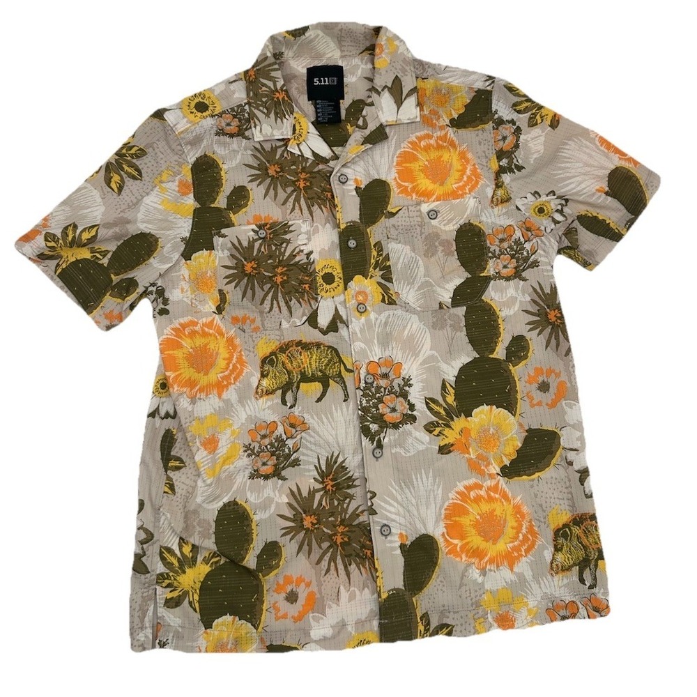 5.11‎ Men's Summer Shirt Dessert Floral Pattern Size SM